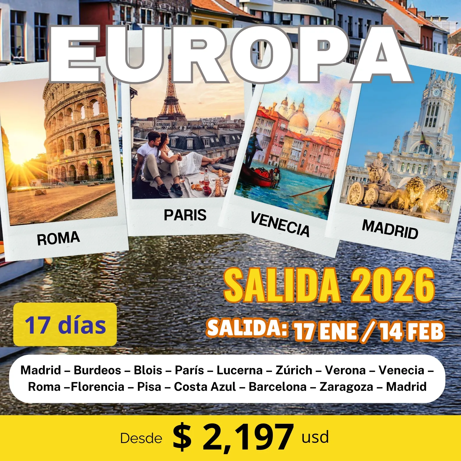 Italia y Crucero por el mediterraneo